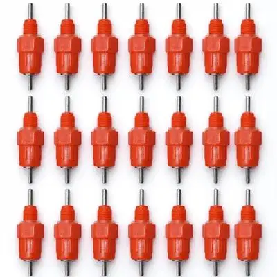 

22Pcs Automatic Chicken Water Feeder Durable Practical Design Smooth Nozzle Environmentally Friendly No Overturning