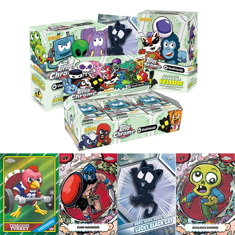 

Genuine 2026 Topps Chrome VeeFriends Trading Cards GaryVee Cartoon Animal Virtue Cards