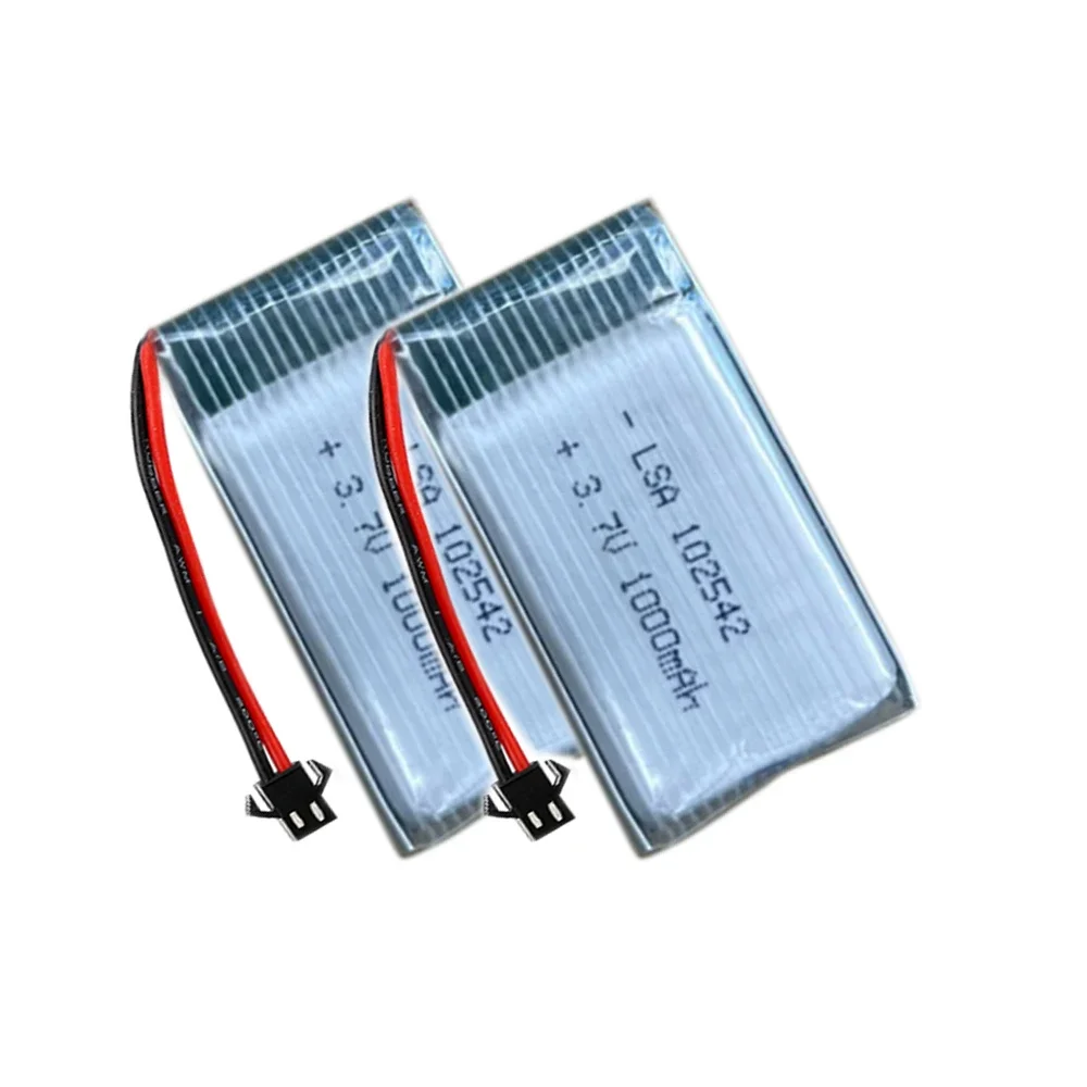 3.7V Li polymer Lithium Battery 25C rate  1000mAh For Drone model airplane model battery 102542 42*25*10mm With SM Plug