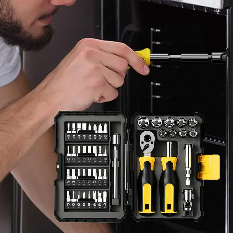 Ratchet Wrenches Set Auto Repairing Carbon Steel Ratchet Sets Spanner Kit Portable Home Maintenance Accessories