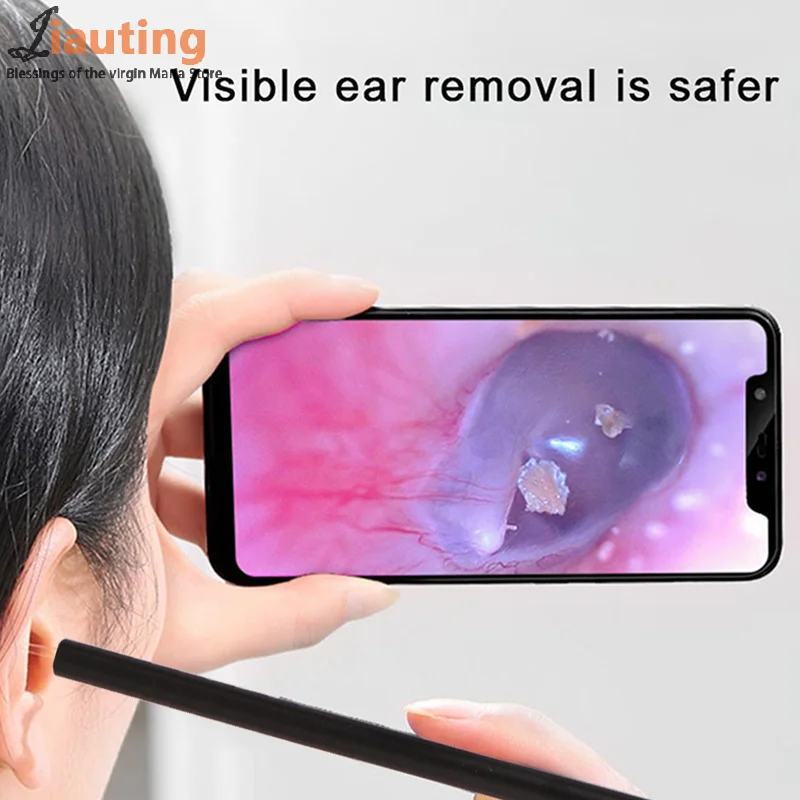 Smart Visual Earpick Endoscope Spoon Ear Cleaner Camera Otoscope Ear Wax Remover Earwax Removal Tool Support Android Type-C