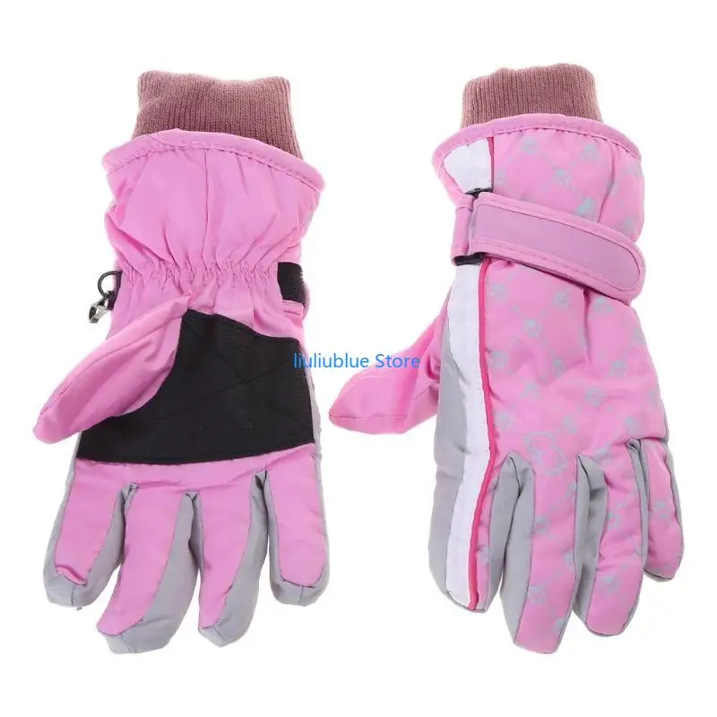 

Thermal Gloves Children Winter Snow Mittens for 5-8 Years Old Boys Girls 62CF