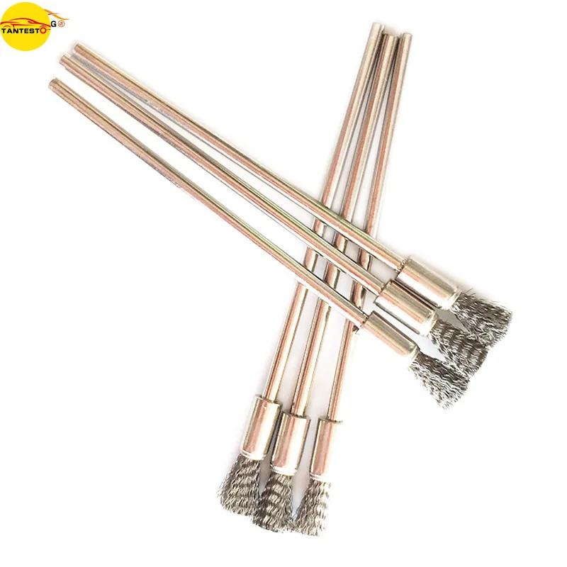 Extended Injector Oil Pump Copper Sleeve Cup Seat Cylinder Head Grinding Flat Wire Brush Repair Tool