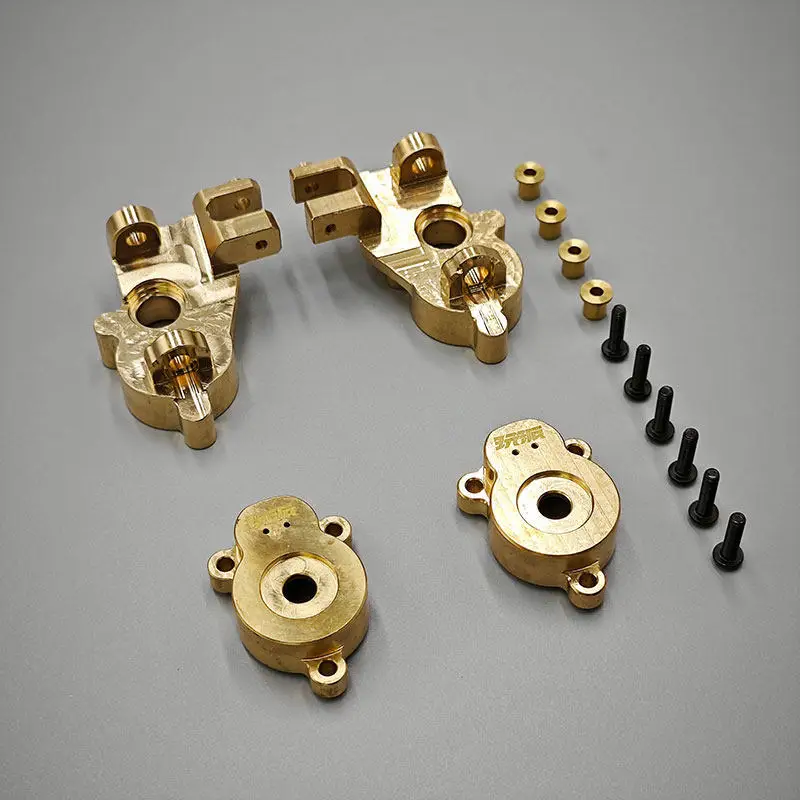 Yikong YK4106 YK4107 Brass Front Axle Steering Knuckle Rear Wheel Seat C Hub Counterweight Block 1/10 RC Car Upgrade Parts Accs