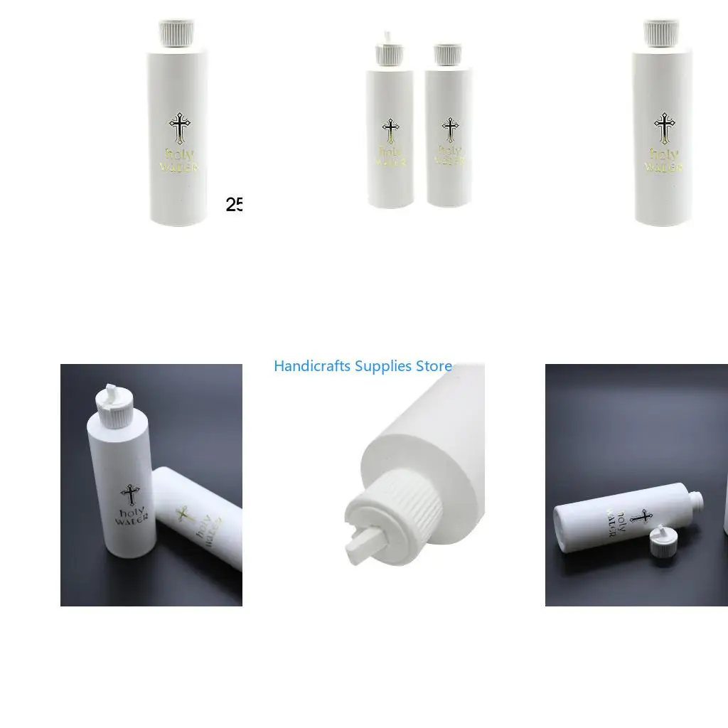 R1WA Set of 2/5 Easter Water Bottle with Gold Blocking Holy Water Bottles Gift