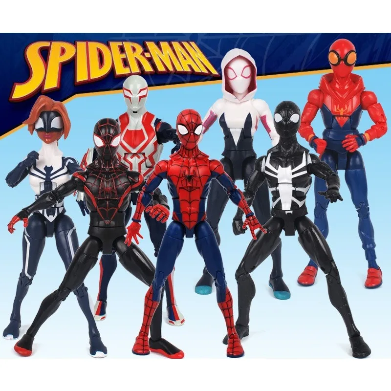 

Amazing Spider-Man Spider Man Model Toy Doll 7-inch Super Movable Figure Bracket Version Box