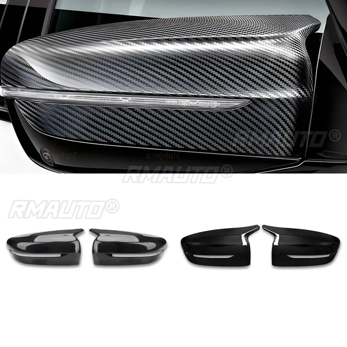 

Car Rearview Protect Rearview Mirror Cover Trim For BMW 5 Series G30 G31 G14 G15 G16 2016+ Body Kit Car Accessories