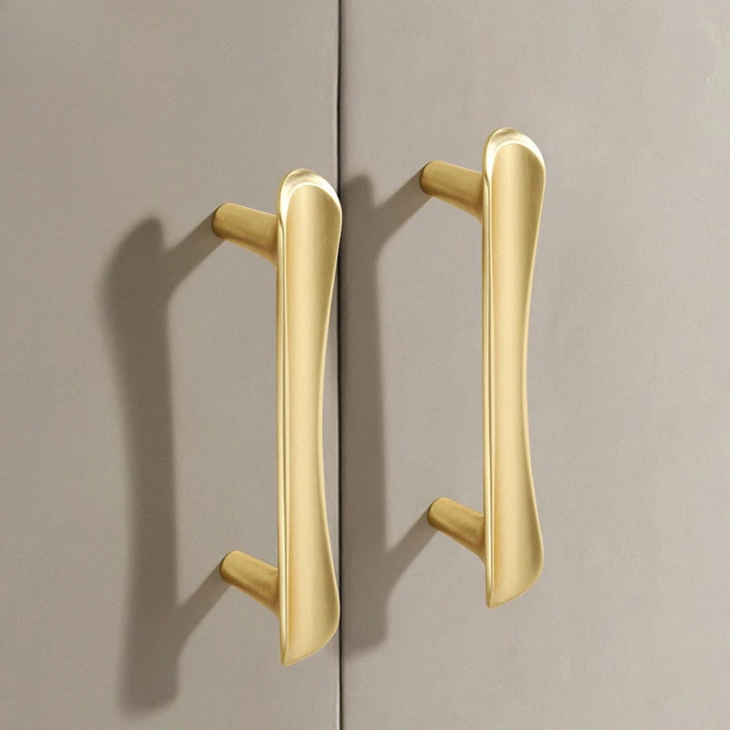 Nordic Style Golden Cabinet Handle, Modern Simple Luxury for Kitchen Wardrobe