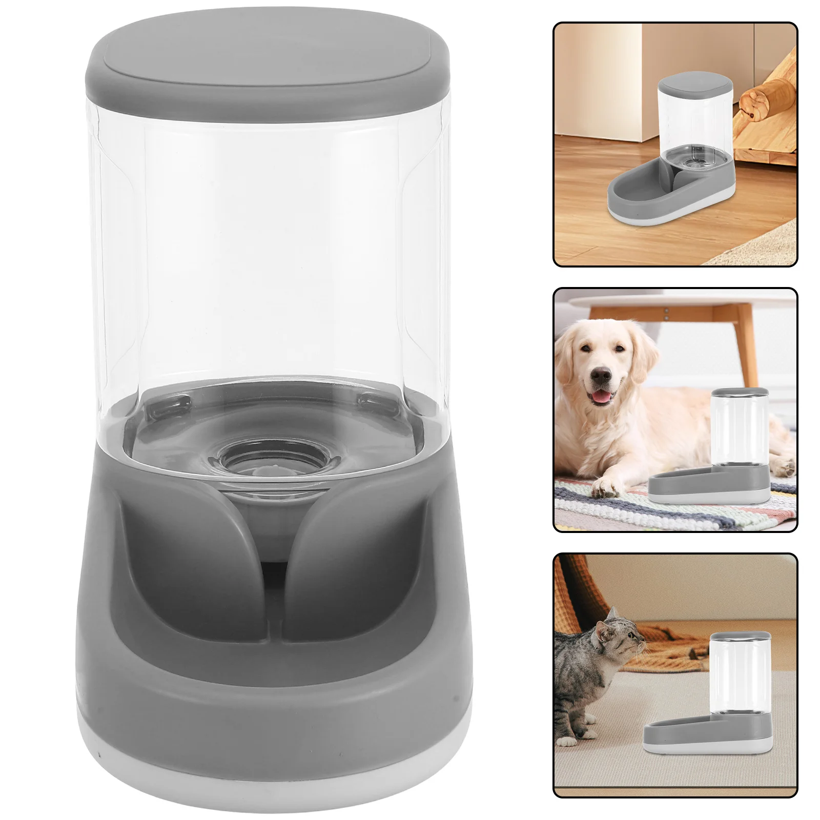 

Automatic Pet Feeder Water Dispenser Large Capacity Food Bowl for Small Medium Dogs Cats Puppy Kitten Quiet Operation Airtight