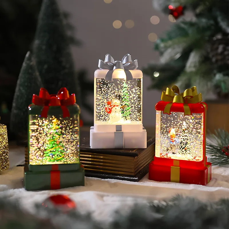 

Christmas Decorations,Glowing Crystal Lights,Ornaments,New Santa Claus Night Lights,Christmas Gift Packages,Small Wind Lighs