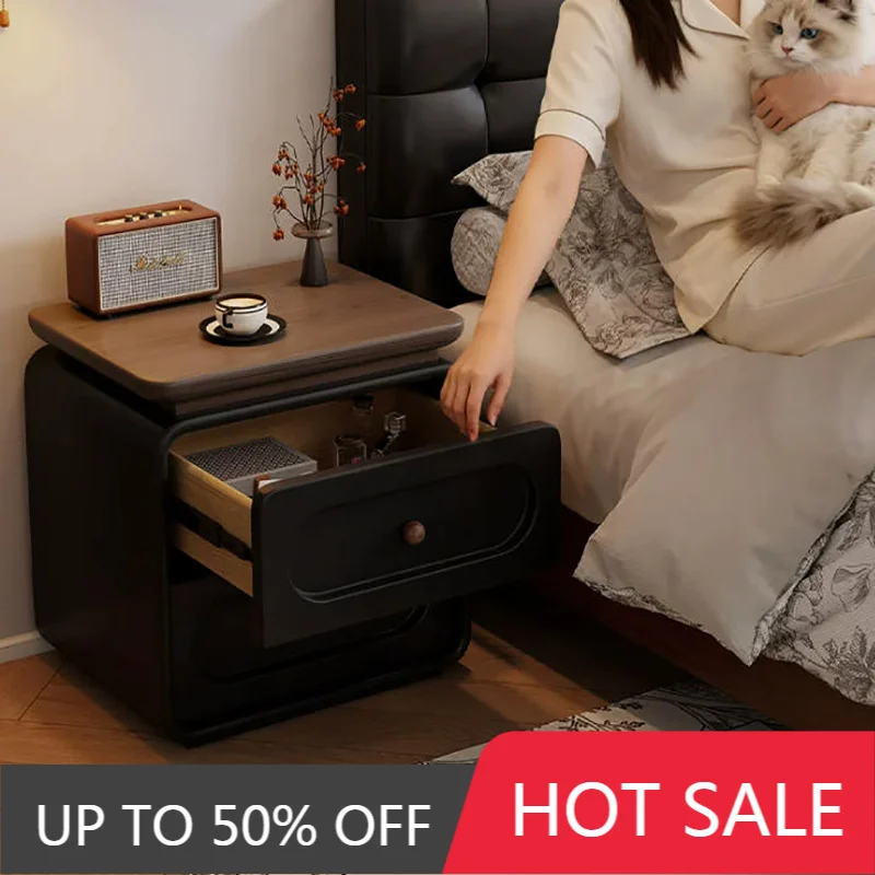 Storage Trendy Nightstand Modern Vintage Luxury Nightstand Aesthetic Display Nordic Mesita Bedroom Furniture
