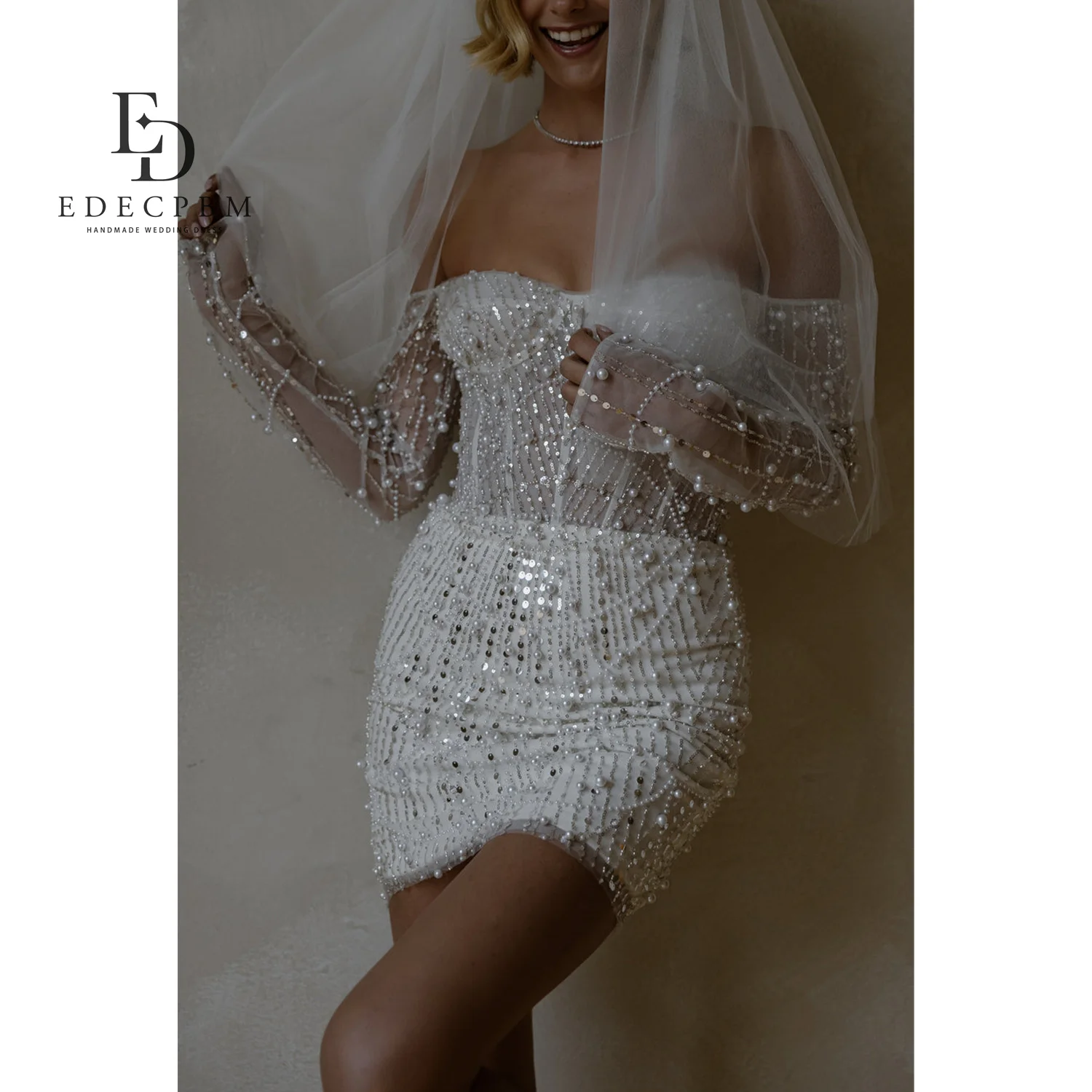 

EDECPBM Vestidos De Festa Women Evening Dresses 2025 Luxury Mini Customized Sweetheart فساتين سهرة Beautiful Prom Dresses Store
