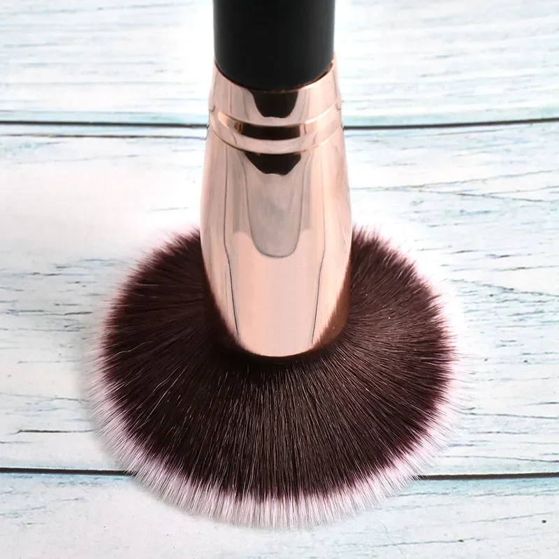 Pinceau de maquillage rond et plat, brosse pour fond de teint, correcteur, fard à joues, contour du visage, fournitures d'outils de beauté