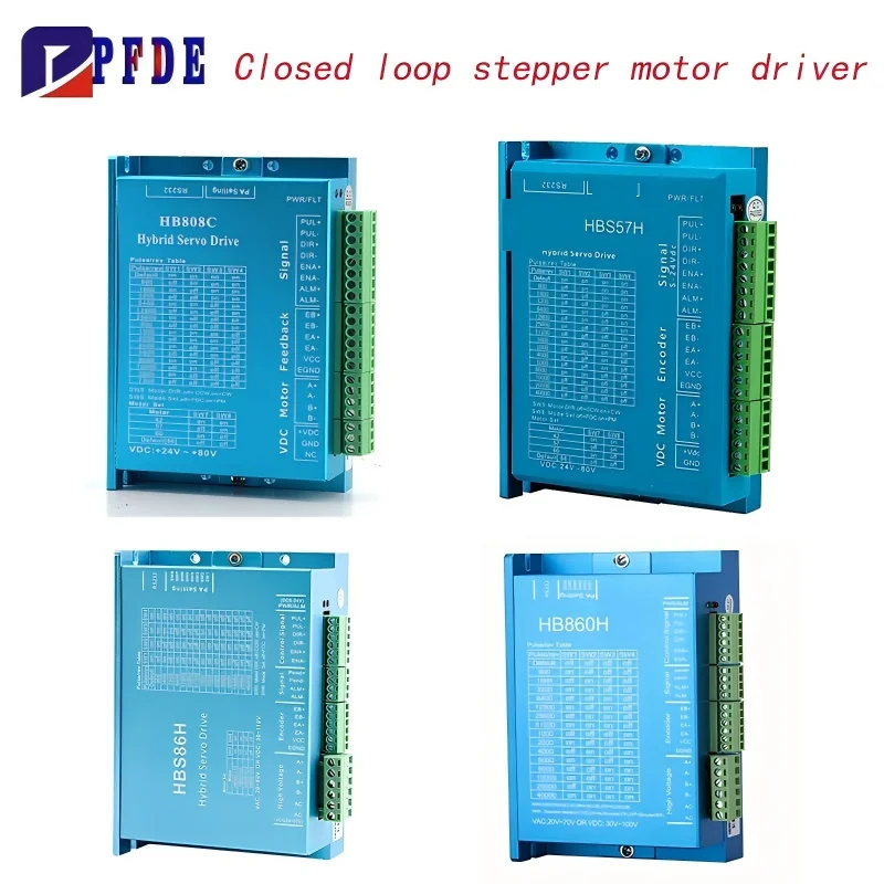 Closed Loop Stepper Motor Hybrid Servo Driver for Nema17 Nema23 Nema24 Nema34 Stepper Motor HB808C HBS57H HBS860 HB860H