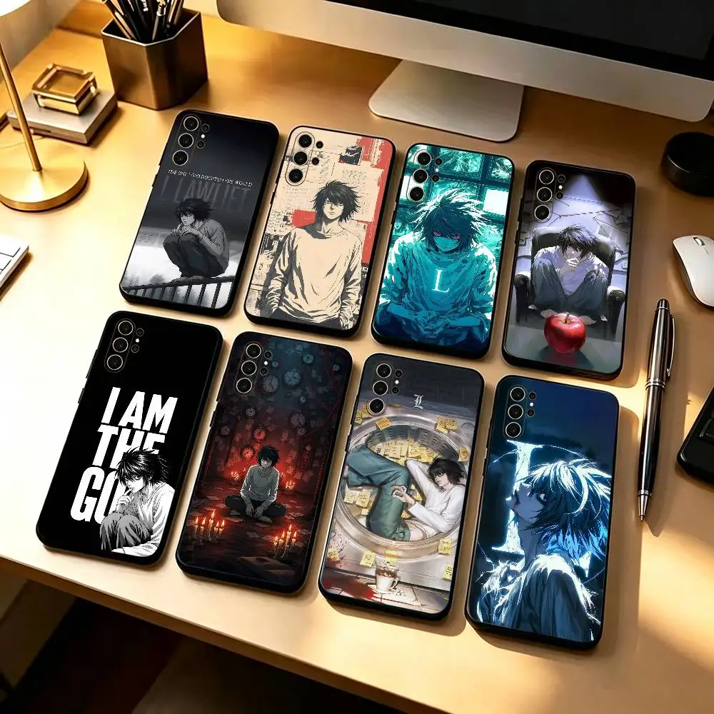 Detective L L-Lawliet D-Death Note  Shockproof Soft Case For Samsung S26,21,22,23,24,25,20,10,9,Ultra,Plus,Fe, Lite