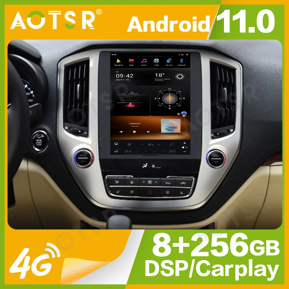 10.4'' Qualcomm 8 For Tesla For Changan CS95 2016-2018 Car Radio Multimedia Player Android 11 Auto GPS Navi Carplay Head Unit