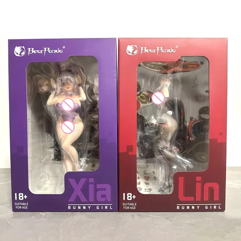 

Original BearPanda Bunny Girl Asanagi Rin Xiya Temperature Paint & 3D Crystal Eye & Creative Scene Models Classic Anime Toy