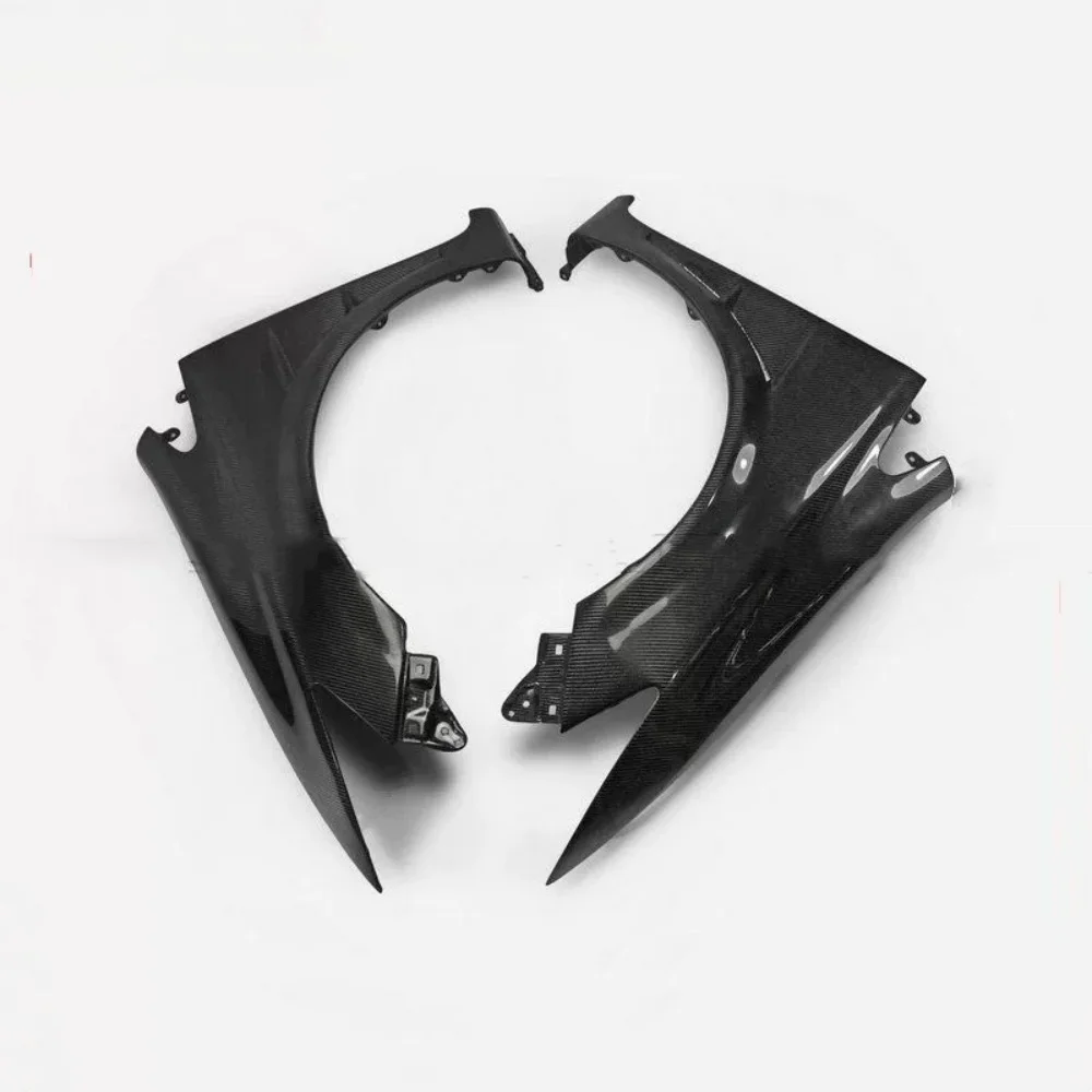 For Honda civic 9th modified front Fender Flares Arch Wheel Eyebrow Protector Mudguard Sticker carbon fiber