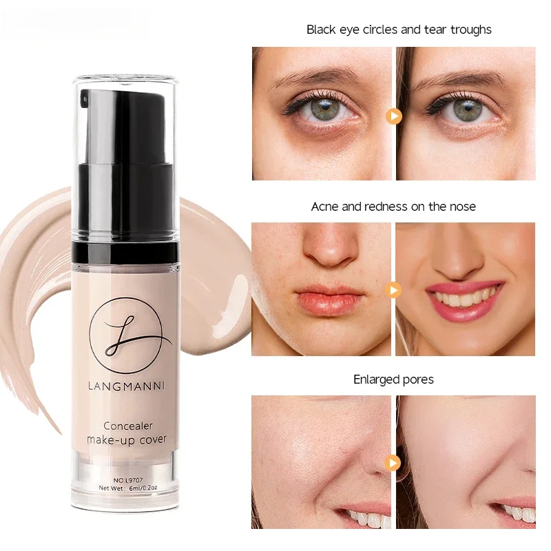 Correcteur fond de teint crème durable hydratant correcteur pour le visage hydratant longue durée correcteur professionnel maquillage pour le visage