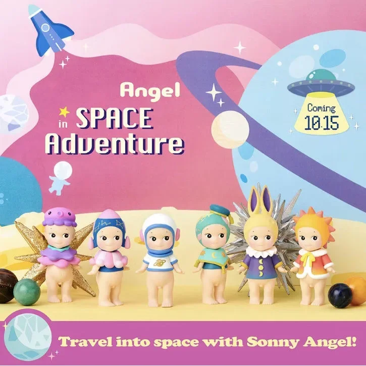 Sonny Angel Hippers Dreaming Animal Back Series Space Adventure Sonny Angel Figures Action Car Mobile Phone Christmas Toys Gift