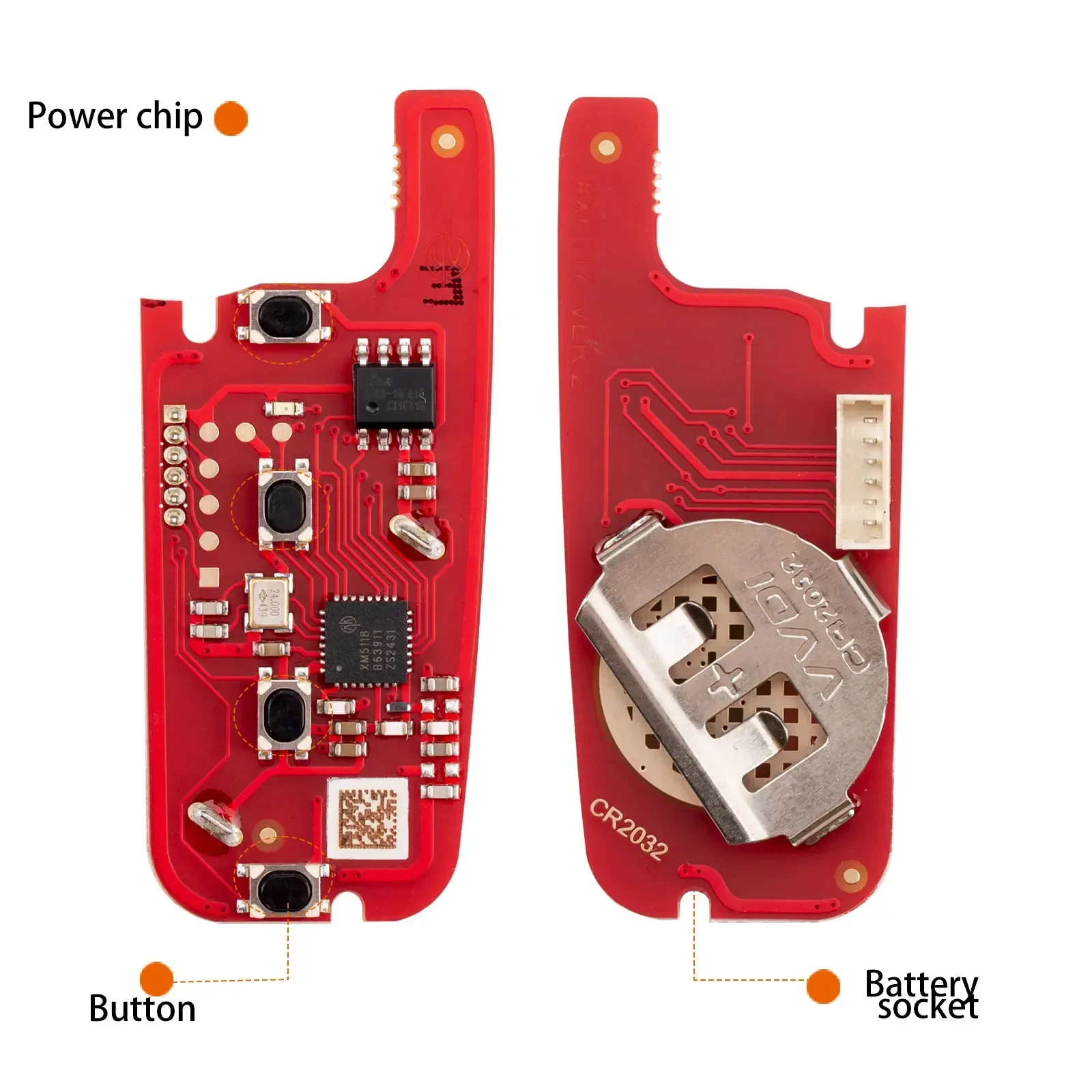 5PCS Xhorse XKFO21EN Universal Auto Remote Key für Ford 2nd Generation Draht Remote Key 4 Tasten für VVDI MINI Englisch version