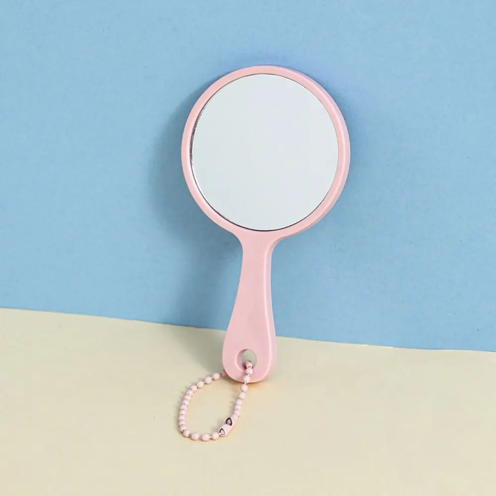 Hanging Compact Mirror with Key Ring Mirror Pendant Keyring Charms Travel Mirror High-definition Single Side Pocket Mirror