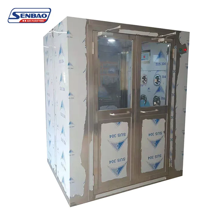 

Automatic Intelligent Door Clean Room Equipment SUS 304 Cargo Air Shower with Electronic Condition New