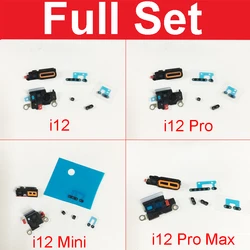 Full Set Bottom LoudSpeaker Anti-Dust Mesh and frame For iPhone 12/12 Pro/12 Pro Max /12 Mini Louder Speaker Dust Grill filter