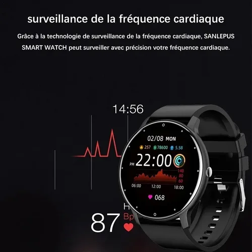 Imagen 2 del producto Xiaomi nuevo reloj inteligente para hombres pantalla completamente táctil reloj deportivo IP67 impermeable Bluetooth para Android ios reloj inteligente para hombres + caja