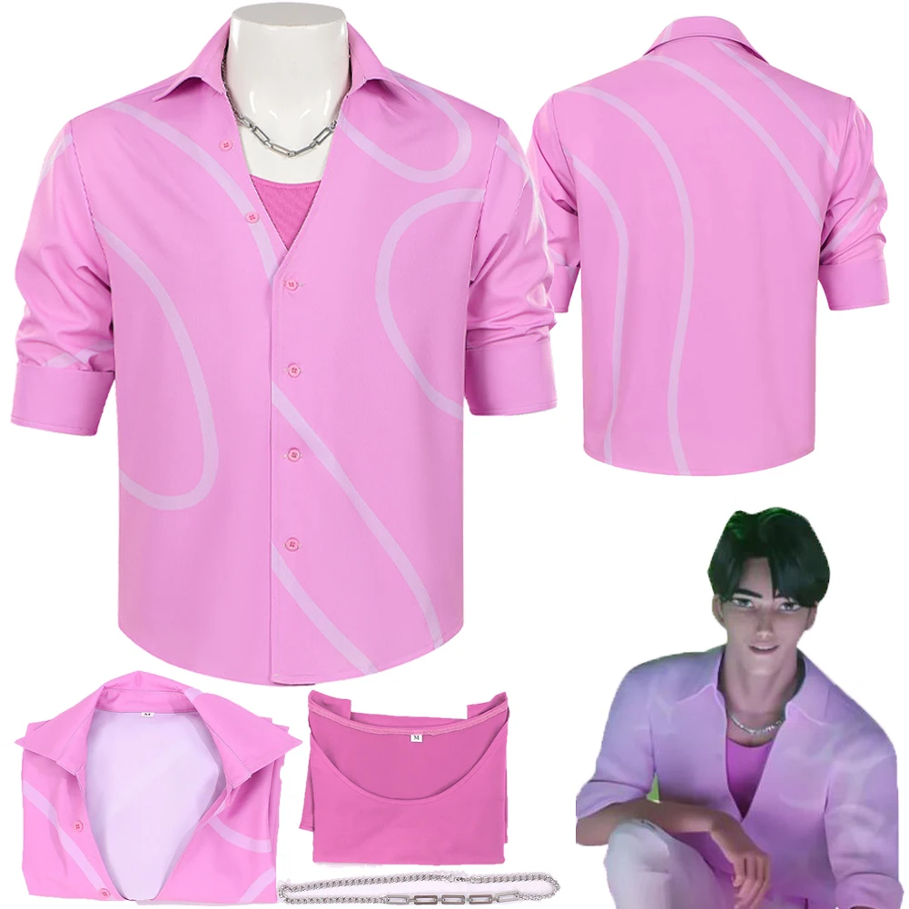 

2025 мультфильм «Охотник на демонов» KPop, косплей Jinu, мужская одежда, верхняя вечерние маскировочная одежда для ролевых игр, костюмы на Хэллоуин, карнавальный костюм