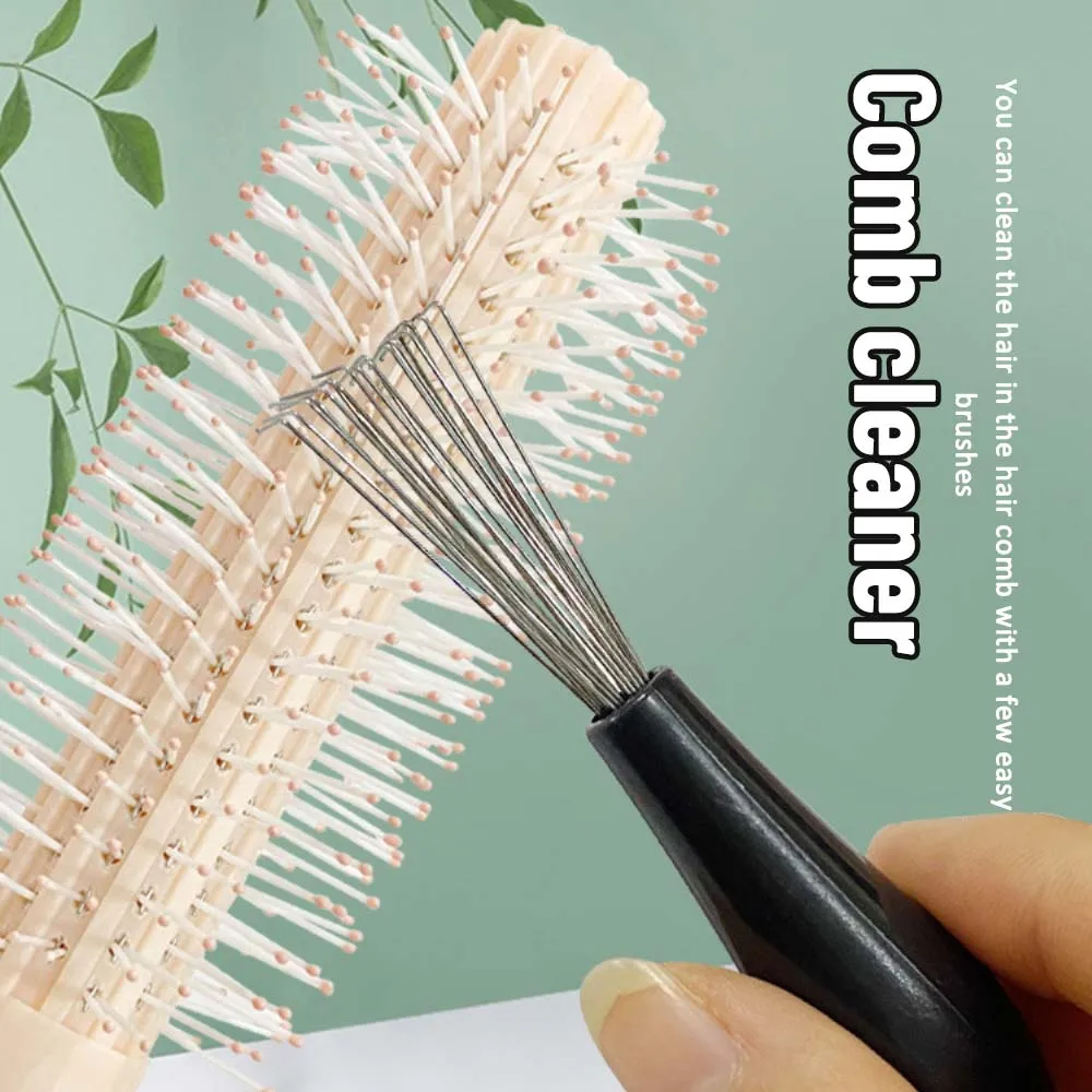 Comb Cleaner Air Cushion Comb Cleaning Brush 2-In-1 Hair Comb To Remove Hair Embedded Comb Cleaner Tool Household Cleaning Tools