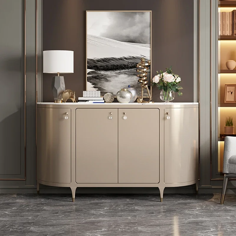 Luxury Nordic Living Room Cabinets Porch Kitchen Display Shelf Cabinets Ultra Thin Mobile Szafki Do Salonu Home Furniture image 5