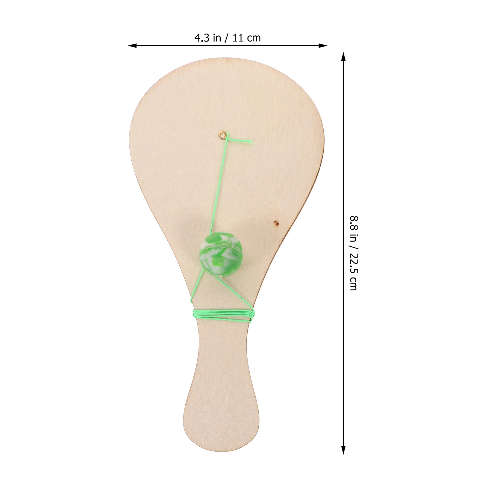 6 pçs branco boleto raquete de madeira praia paddle jogos bolas festa favor brinquedos das crianças pintura com corda