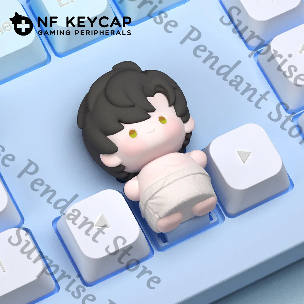 الحب والمساحة العميقة سيلوس رافاييل زين زافييه زميل ambitus لطيف منشفة استحمام نمط Q نسخة keycap هدية عيد ميلاد
