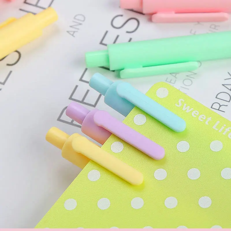 Neutral pen Lovely girl beautiful water-based pen ballpoint pen Press  Simple fashion Student Office stationery signature pen