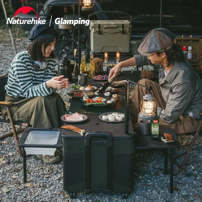 Naturehike IGT Camping kuchenka gazowa palnik stołowy pudełko na zewnątrz mobilna kuchnia przybory kuchenne składany przenośny wysokiej mocy 3000W