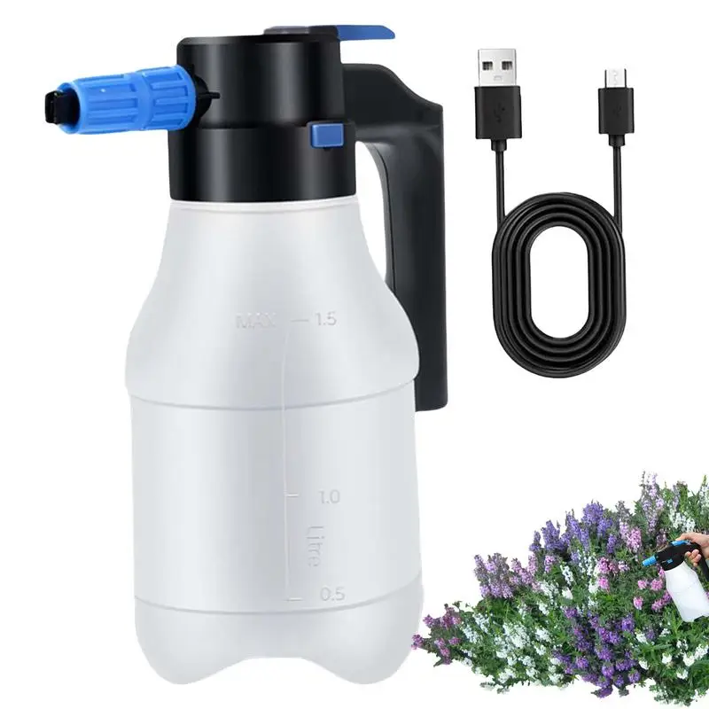 

1.5L Foam Sprayer Car Wash Pressurized Foam Sprayer USB Rechargeable Portable For Car Washing Garden