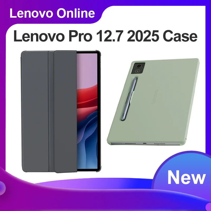 Original Lenovo Xiaoxin Pad Pro 2025 Protective Case (second Generation) 12.7-inch Clip Open Cover Wake Up Shell Pen Slot