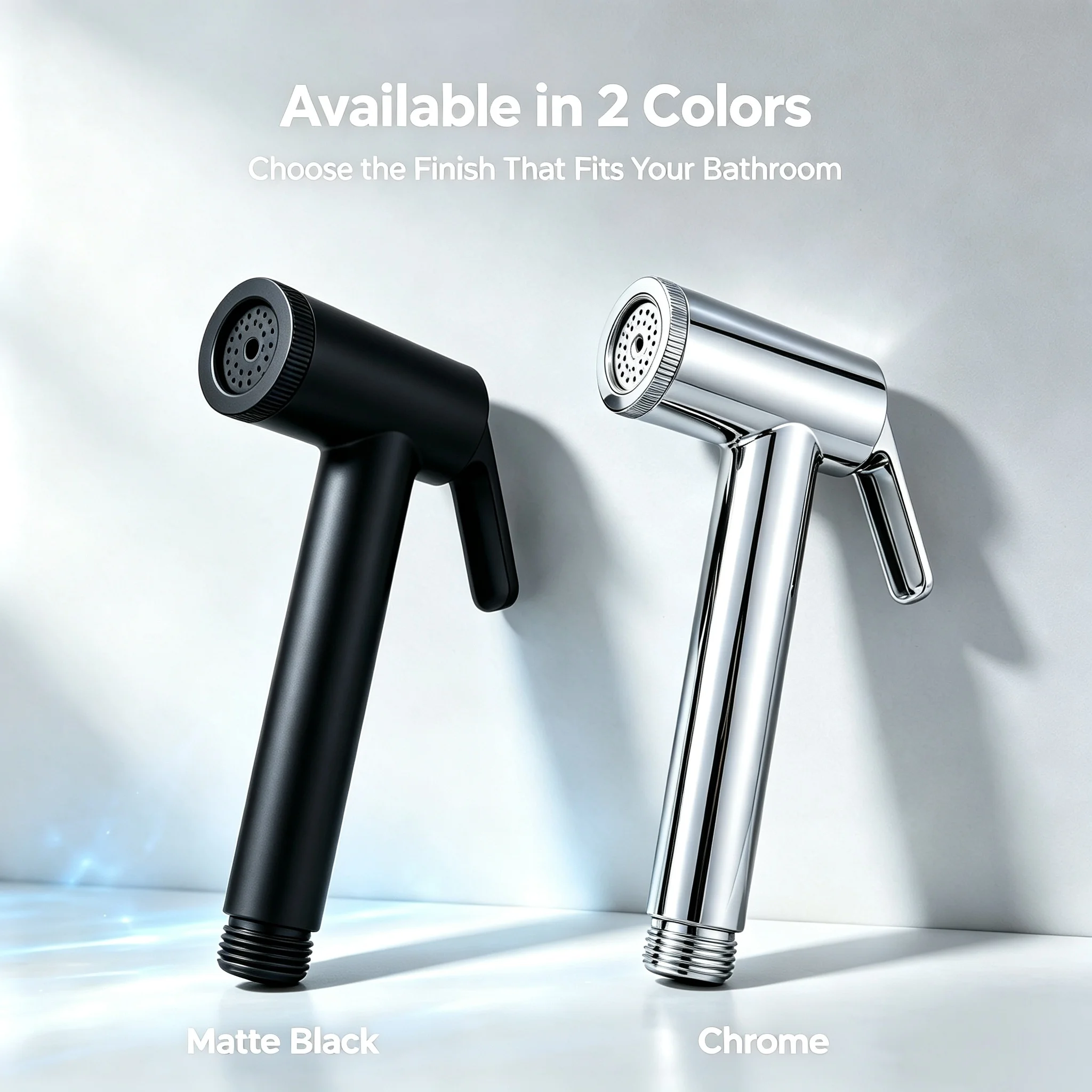 1/2pcs Wall Mount Bidet Spray Gun Plastic Bathroom Kitchen Home Handheld Toilet Cleaning Shower Durable Household Accessory