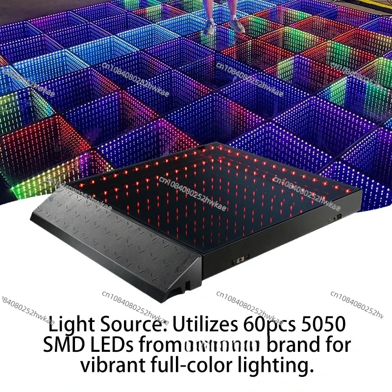 DJ Light 2ft by 2ft Wireless 3D Mirror Magnet LED Dance Floor