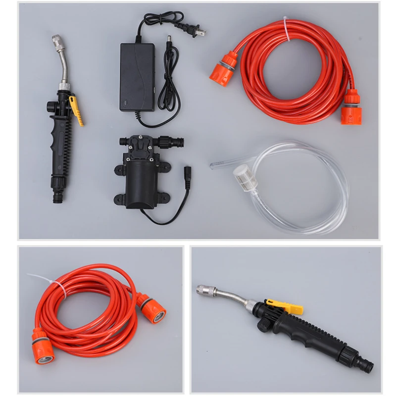 Car Wash 12V Car Washer Gun Pump High Pressure Cleaner Car Care Portable Washing Machine Electric Cleaning Auto Device