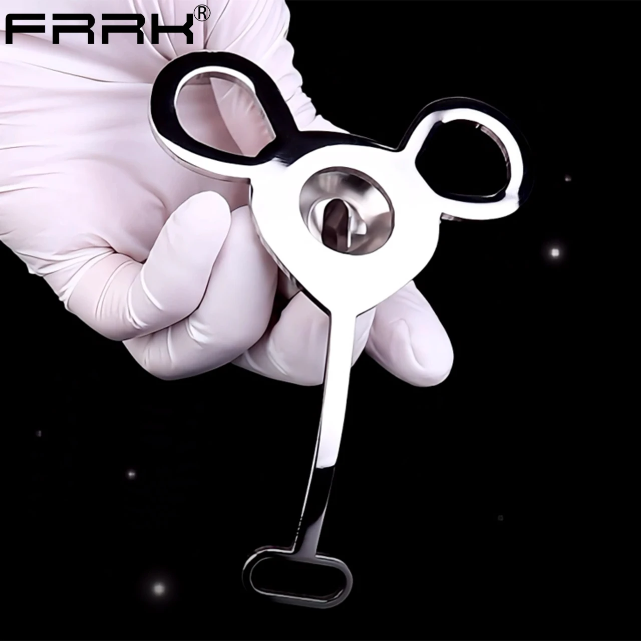 FRRK MTF FU-Clip-FU Inverted Male Chastity Cage Sissies Strapon Penis Cage Belt BDSM Male to Female Fetish Sextoys for 18 정조대