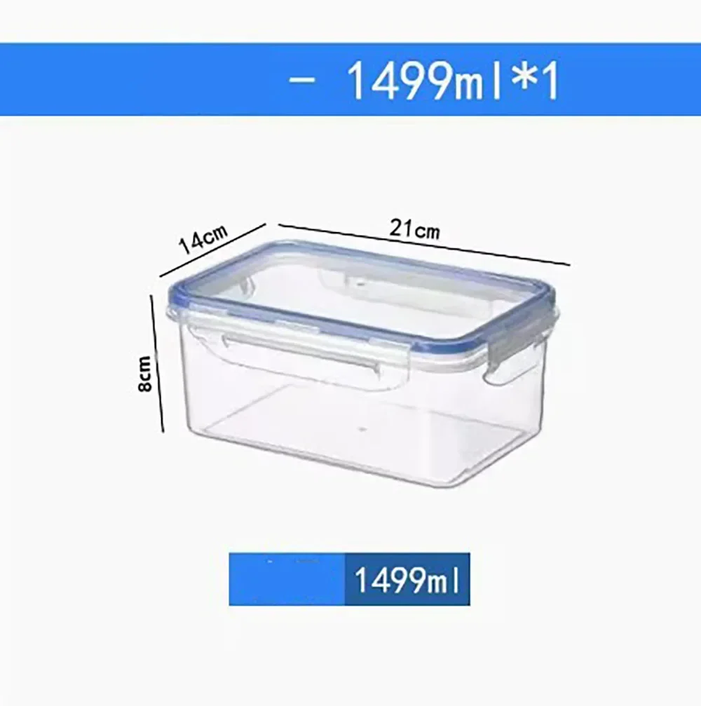 Coperchio della scatola del frigorifero rettangolare sigillato da 1 pz coperchio della scatola riscaldato a microonde in plastica contenitori per la