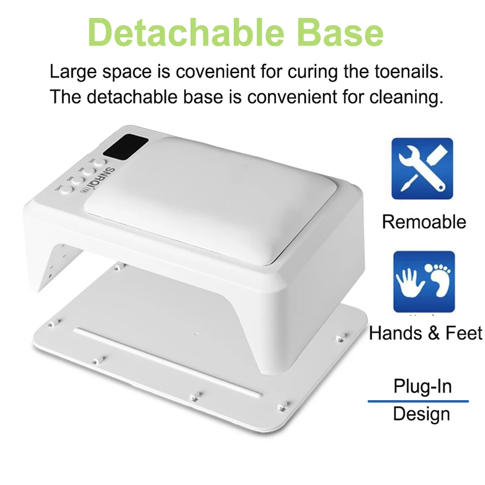 Professional Nail Lamp With Hand Pillow 72W Nail Dryer Lamp for