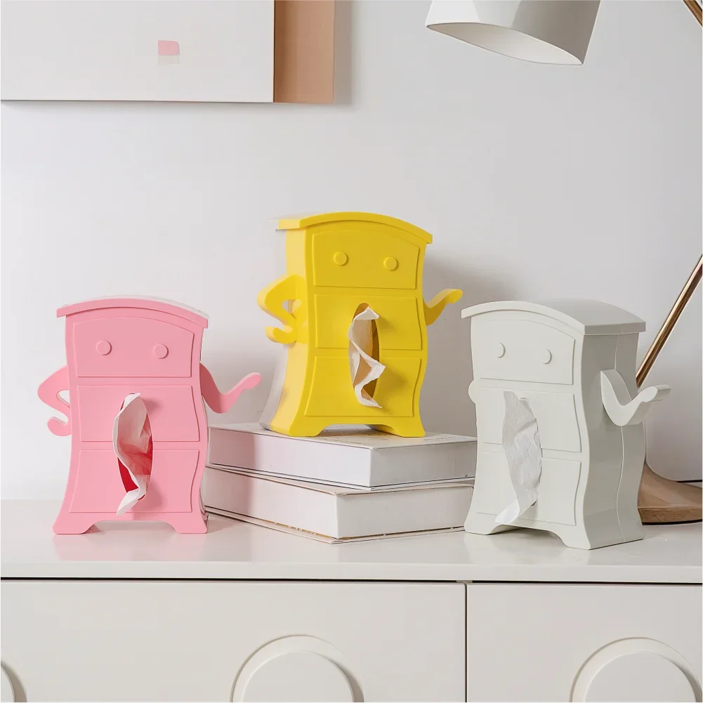 Creative Funny Tissue Box Living Room Bathroom Spring Paper Holder Storage Box Toilet Desktop Oranments Home Decor