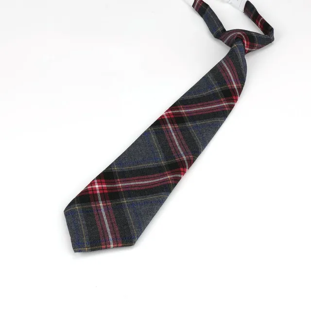 Lazy JK Ties Women Plaid Neck Tie Girls Japanese Style for White Shirts Uniform Cute Necktie Plaid School Boys Ties Accessories 6