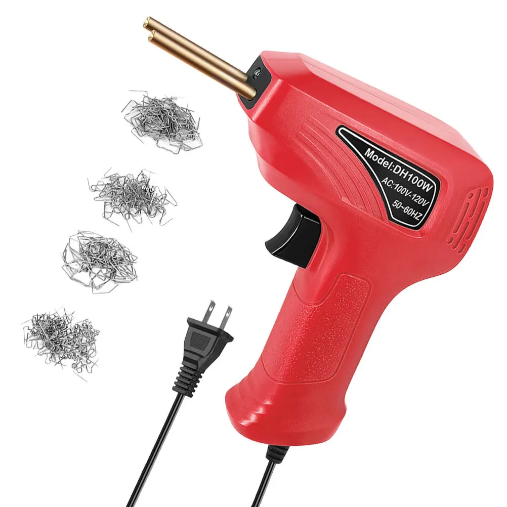 

1Set Plastic Welding Gun Kit Fast Heating Hot Staple Tack Welder Us Plug Plastic Repair Car Bumper Dashboard Radiator