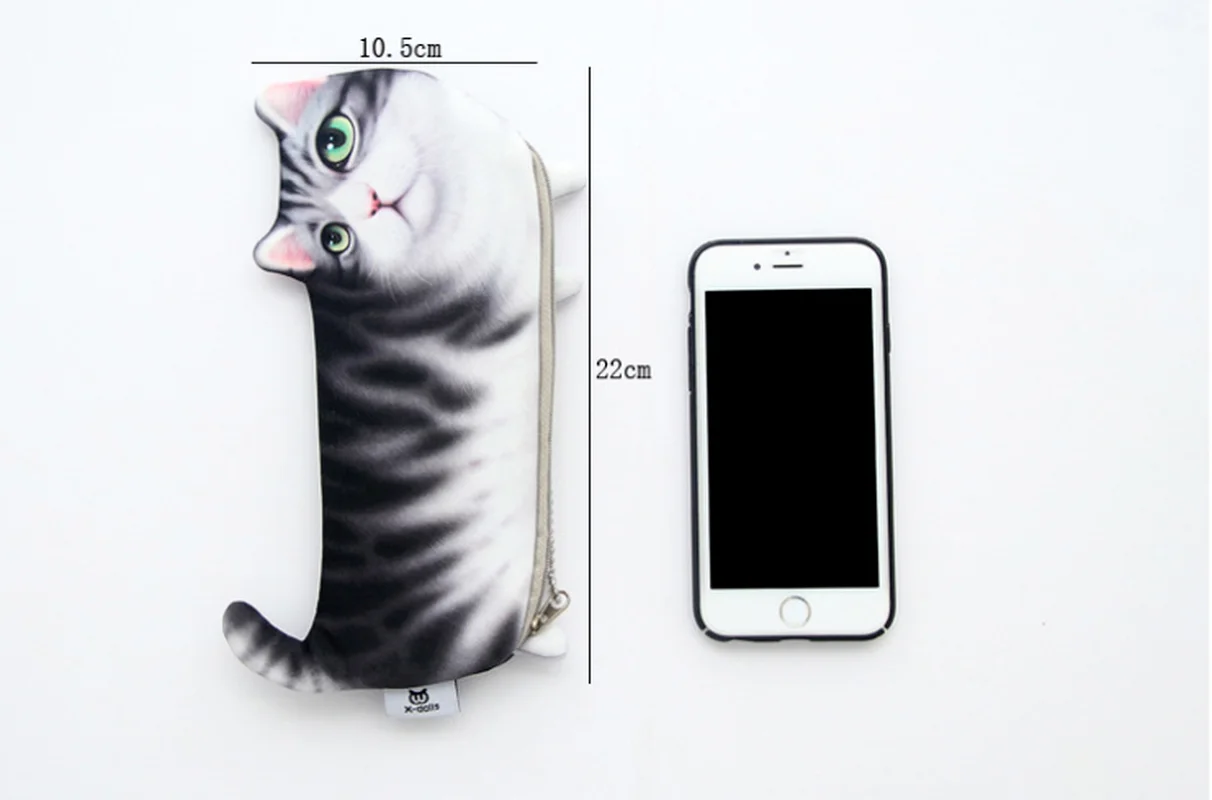 Cartoon Creative Cat Pencil Bag Storage Case for Kids Stationery Office School Supplies Escolar Papelaria image 3