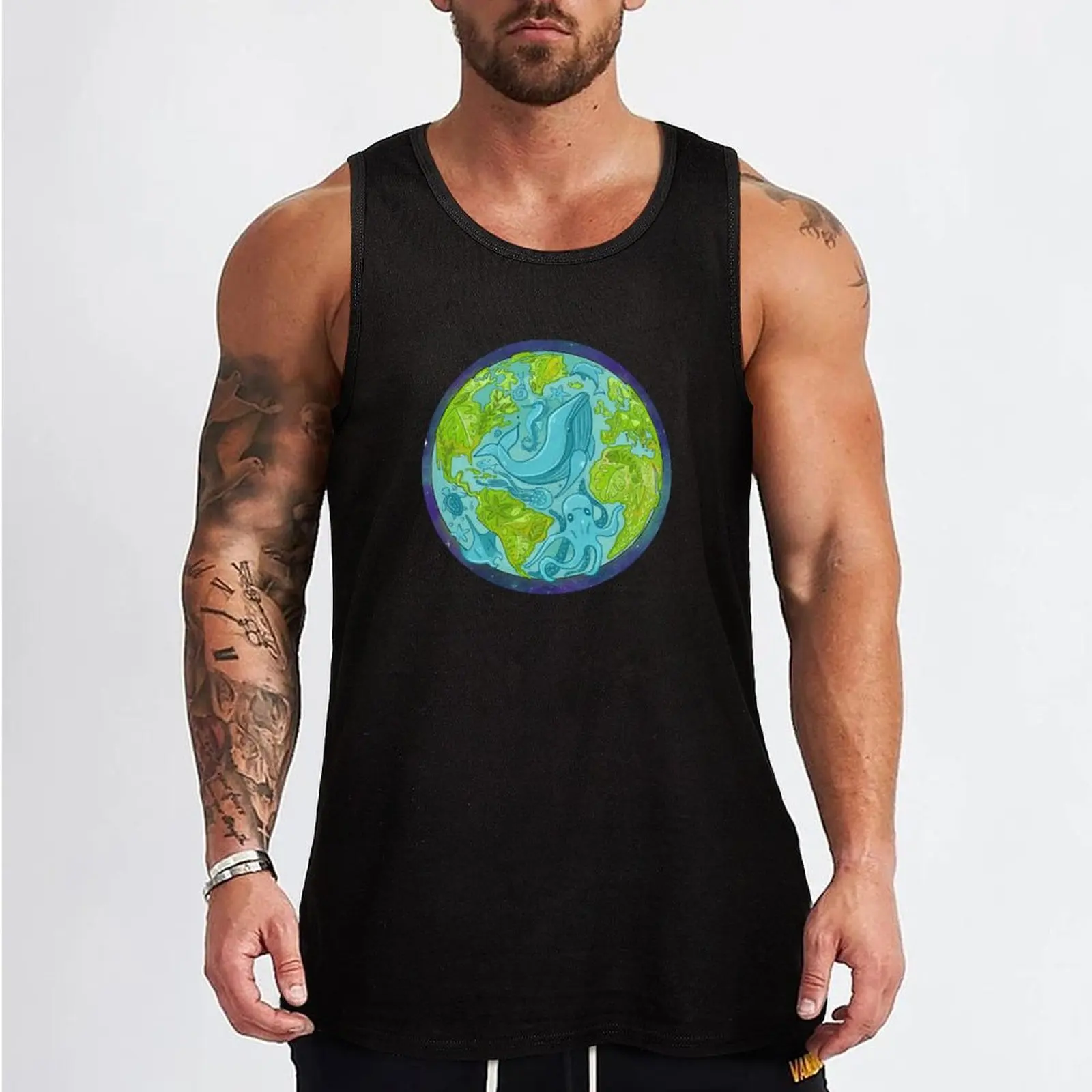 A Dainty Planet Tank Top T-shirt sports Gym man