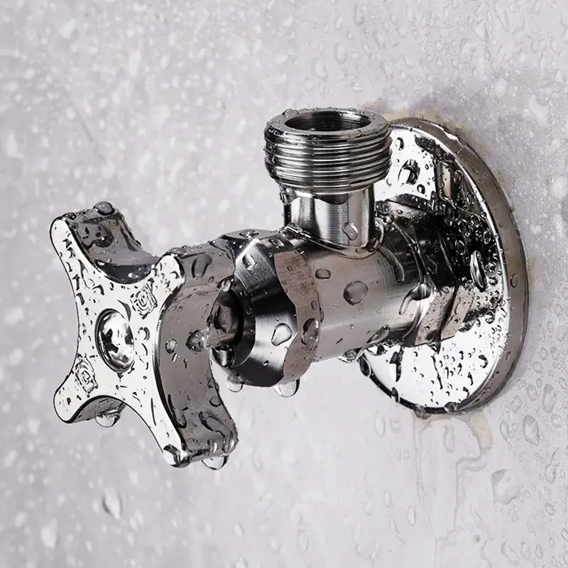 

Bathroom Toilet Washing Machine Universal Switch Faucet Inlet Valve G1/2 Stainless Steel Triangle Valve Heater Water Stop Valve